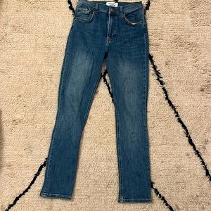 Reformation Harper High Rise Skinny Jeans in Destin